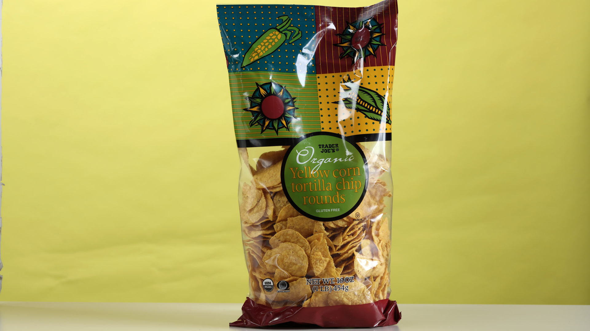 12: Trader Joe's Organic Yellow Corn Tortilla Chip Rounds